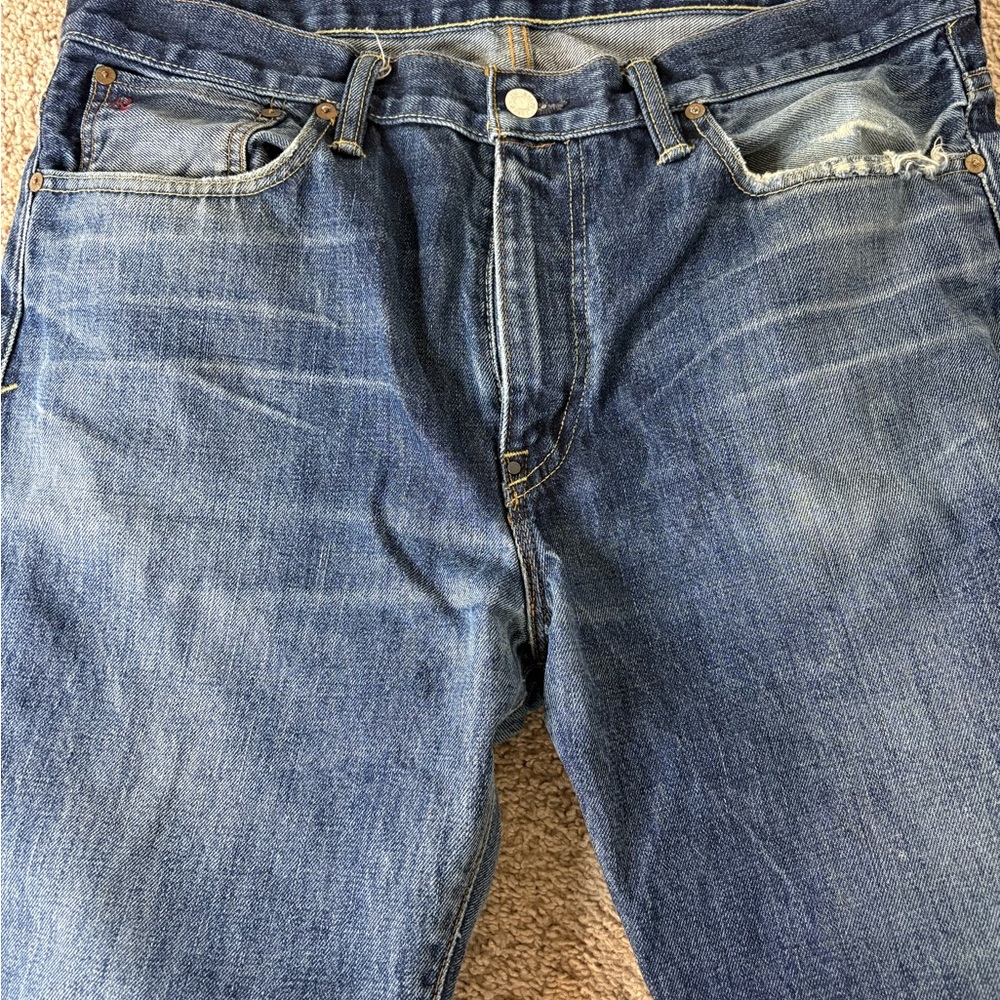 Polo Ralph Lauren Men's Blue Vintage Straight Jeans